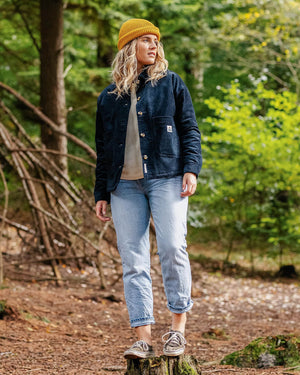 Flint Corduroy Shirt Jacket - Deep Navy