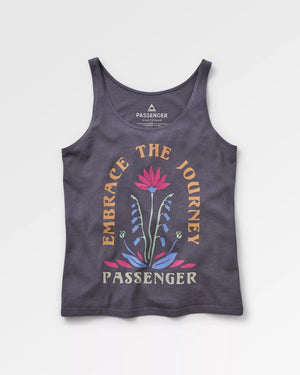 Bud Recycled Cotton Tank Top - Charcoal