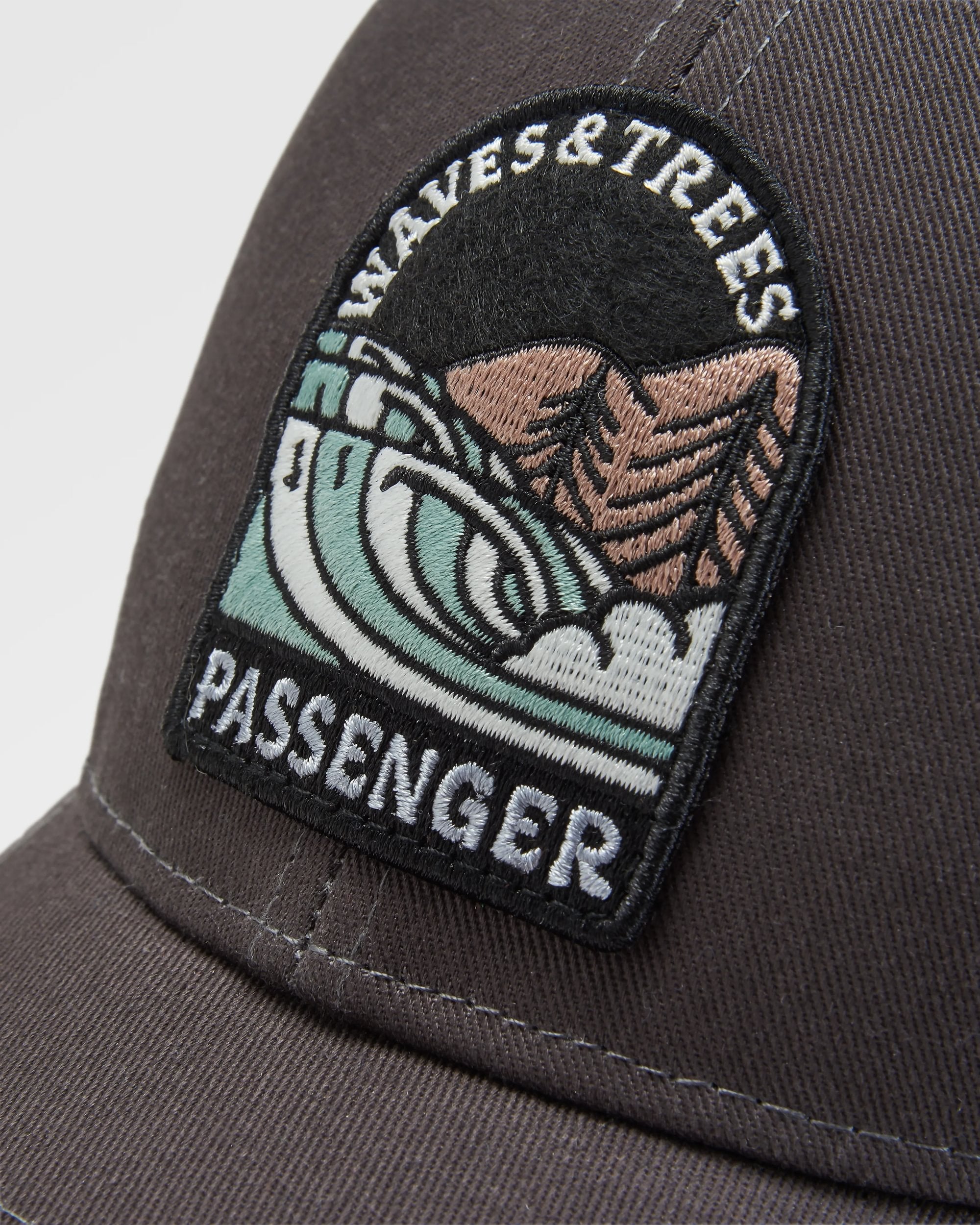 Waves & Trees Organic Cotton Trucker Hat - Charcoal