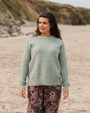 Cove Recycled Knitted Sweater - Pistachio