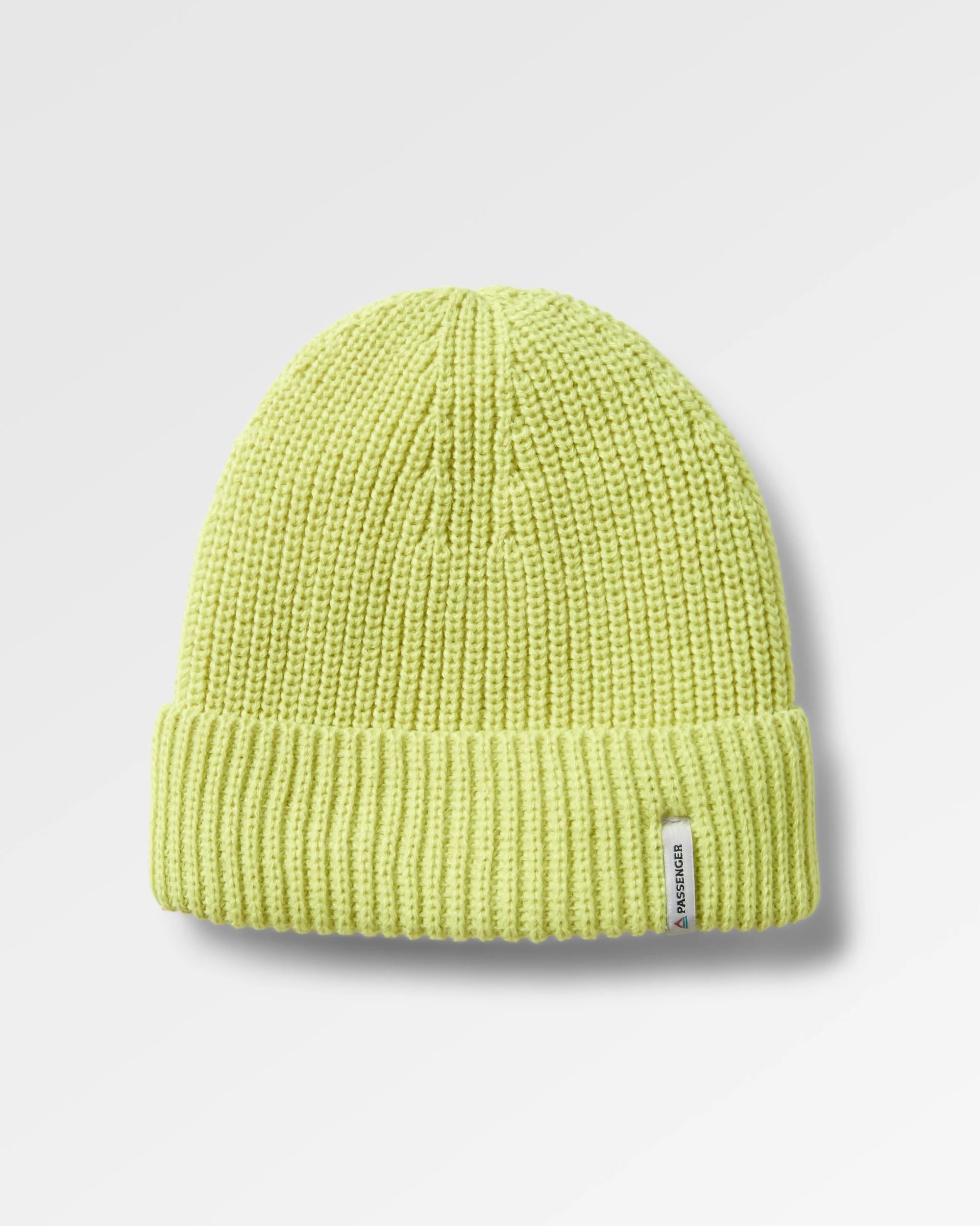 Compass Recycled Beanie - Lime Juice