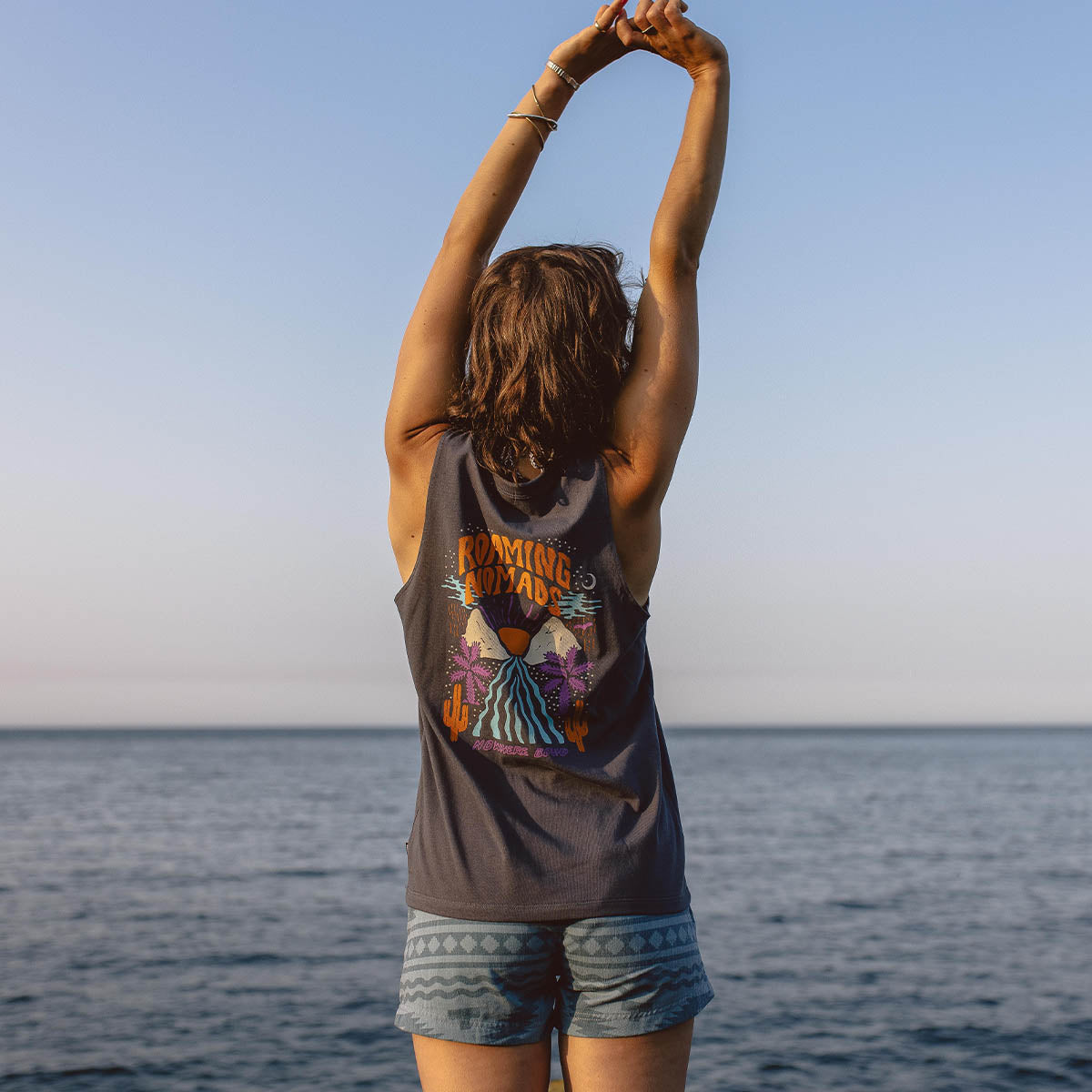 Laidback Recycled Cotton Tank Top - Faded Black