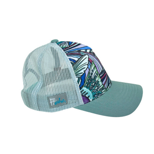 Salty Striper Abstract Trucker Hat