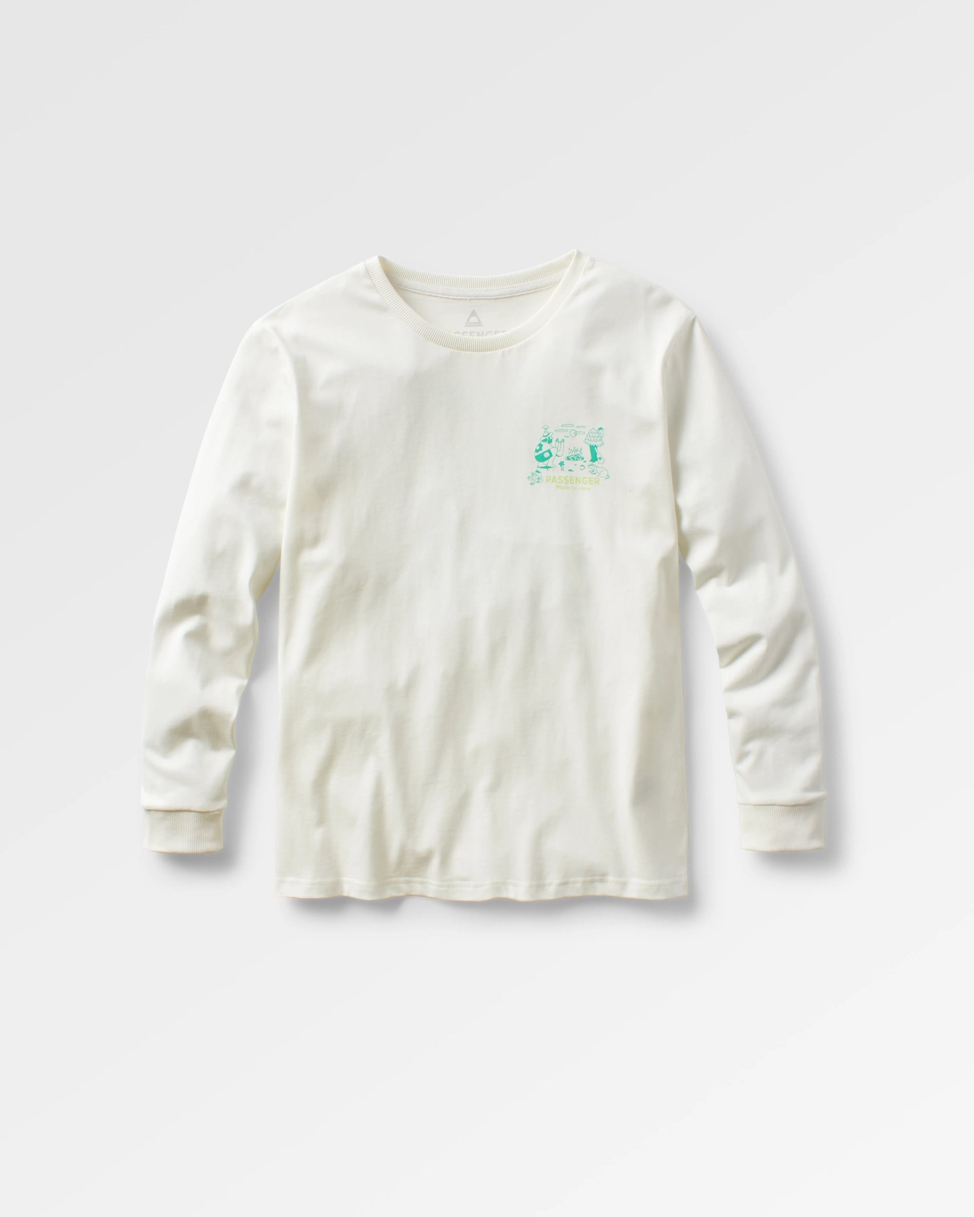 Better Outside Organic Cotton Oversized Long Sleeve T-Shirt - Marshmallow