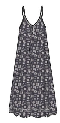 Breeze Maxi Dress - Simple Tile Faded Black