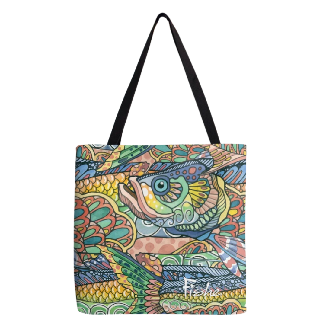 Tropical Tarpon Canvas Tote