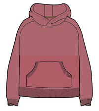 Cove Recycled Knitted Hoodie - Rhubarb