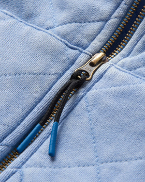 Clementine Quilted Full Zip - Cornflower