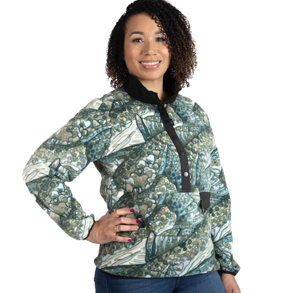 Steel My Heart Riffle Snap Fleece