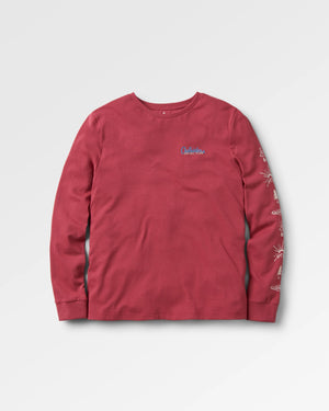 Dawn Recycled Cotton Long Sleeve T-Shirt - Earth Red