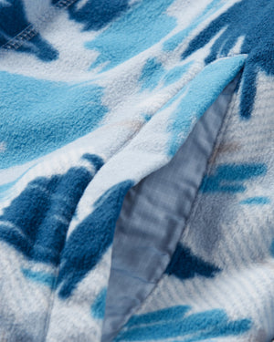 Sorrel Recycled Polar Fleece - Abstract Mountain Blue Fog