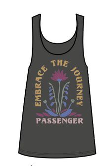 Bud Recycled Cotton Tank Top - Charcoal