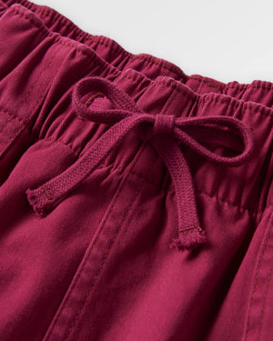 Carriso Organic Cotton Shorts - Cranberry