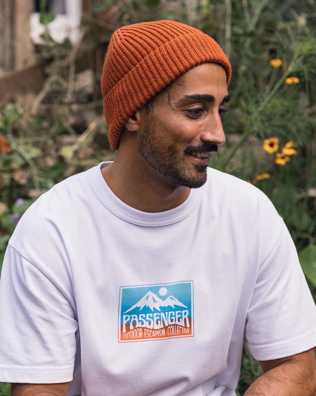 Compass Recycled Beanie - Rust