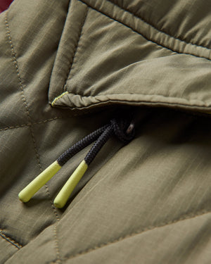 Ocean Recycled Insulated Half Zip Jacket - Dusty Olive