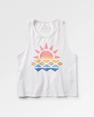 Sunray Recycled Cotton Tank Top - White