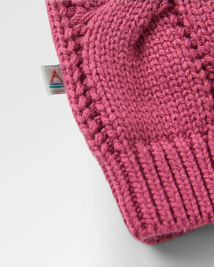 Comfort Organic Cotton Knitted Sweater - Rhubarb Multi Stripe