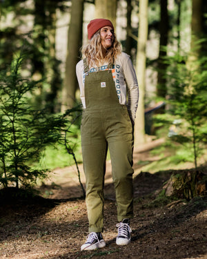 Roamist Organic Cotton Overalls - Khaki Green