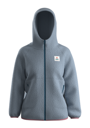 North Coast 2.0 Full Zip Recycled Sherpa Fleece - Blue Fog