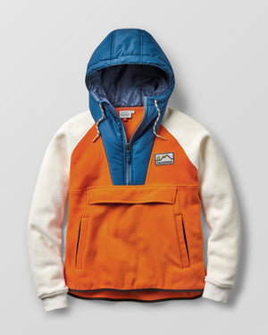 Alexander Recycled Polar Hooded Fleece - Sunrise Orange