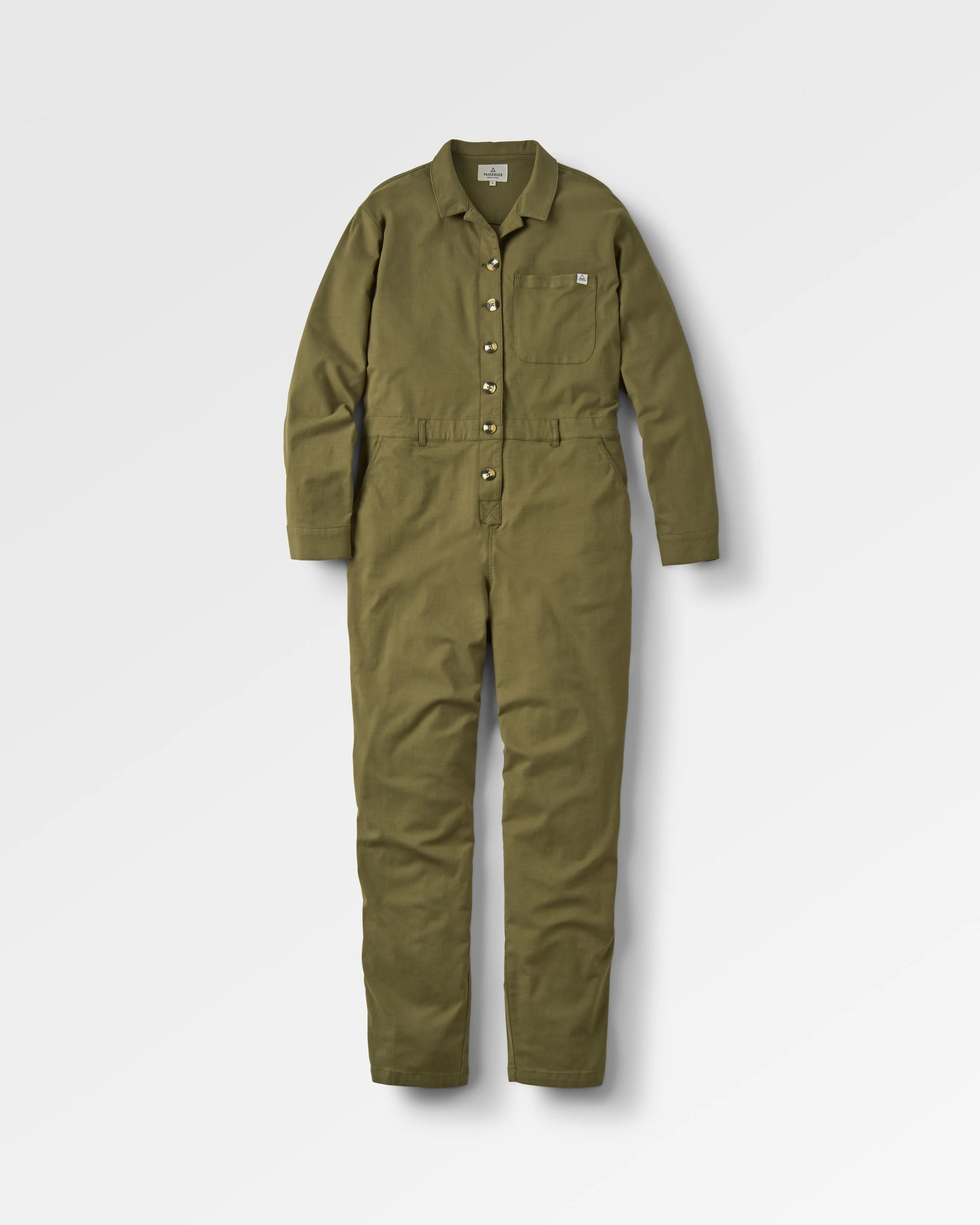 Resonate Organic Cotton Boiler Suit - Khaki