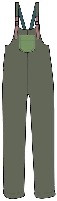 Ace Recycled Polar Fleece Overalls - Dusty Olive