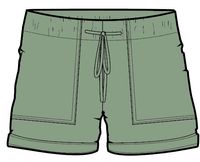 Carriso Organic Cotton Shorts - Vineyard Green