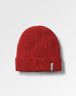 Compass Recycled Beanie - Cardinal Red