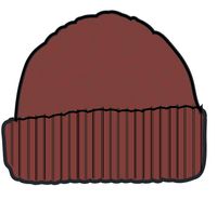 Fireside Recycled Cable Knit Hat - Red Ochre