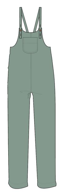 Meadows Organic Cotton Overalls - Pistachio