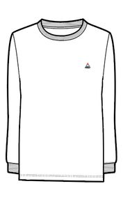 Classic Recycled Cotton Long Sleeve T-Shirt - White