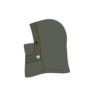 Snow Lodge Recycled Polar Fleece Hood - Khaki Green