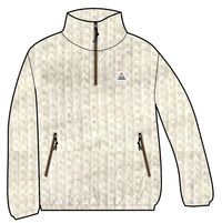 Ayla Recycled Micro Polartec® Fleece - Vintage White