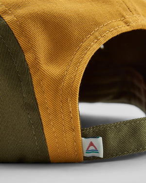 Waves & Trees Recycled 5 Panel Hat - Khaki Green