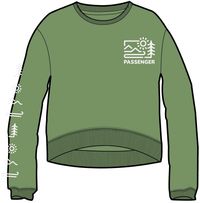 Phoenix Recycled Cotton Oversized Sweatshirt - Pear Green