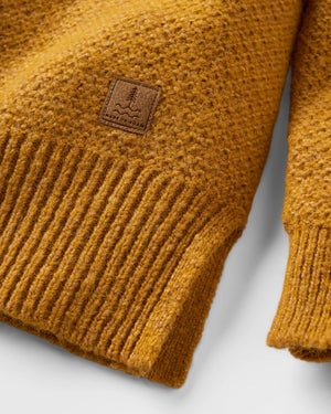 Cove Recycled Knitted Sweater - Amber Gold