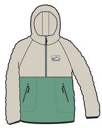 Maine 2.0 Half Zip Recycled Sherpa Fleece - Green Spruce