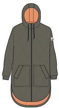 Flora 2.0 Long Recycled Insulated Parka - Dusty Olive