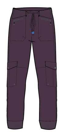 Hydrilla Organic Cotton Pants - Deep Plum