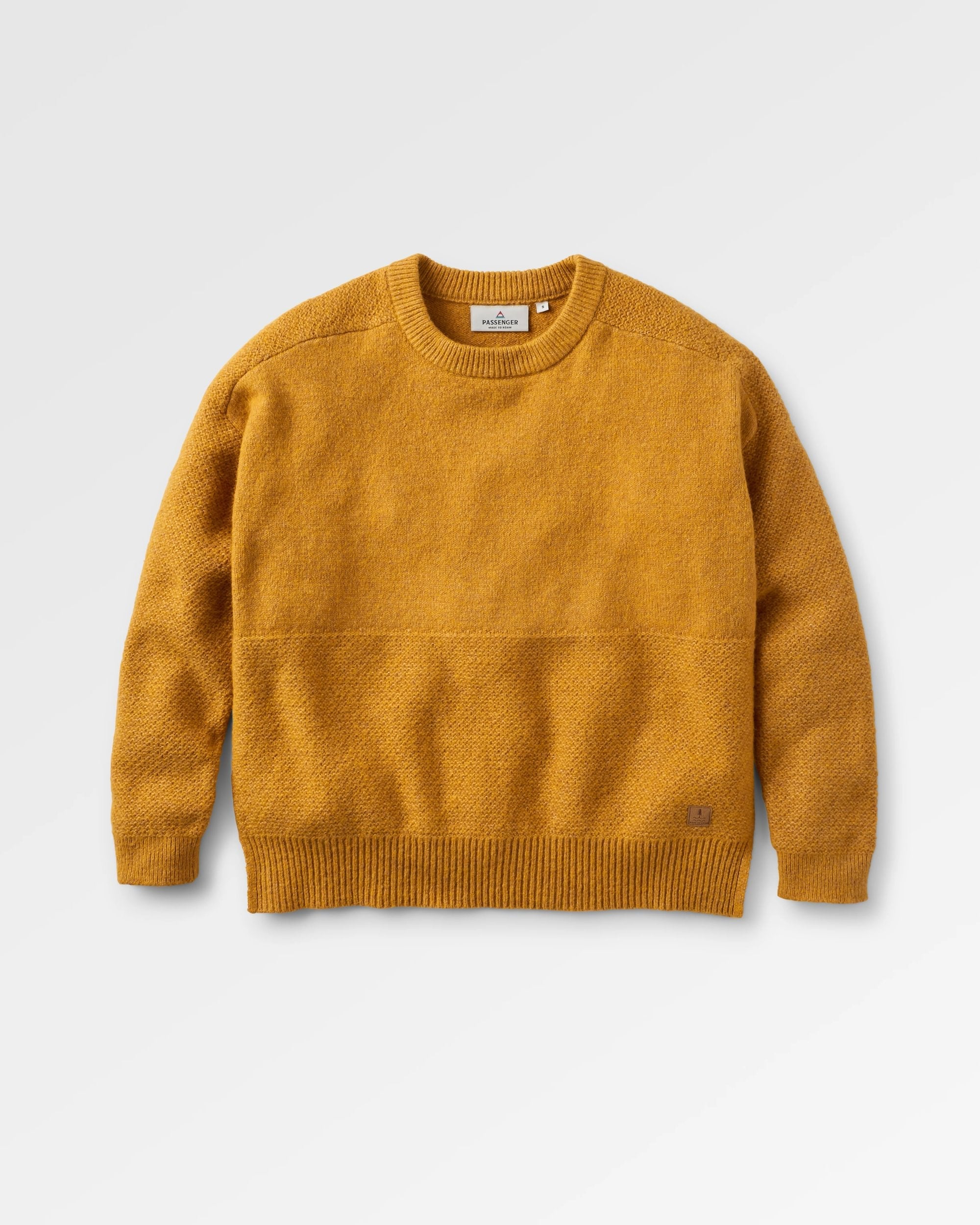 Cove Recycled Knitted Sweater - Amber Gold